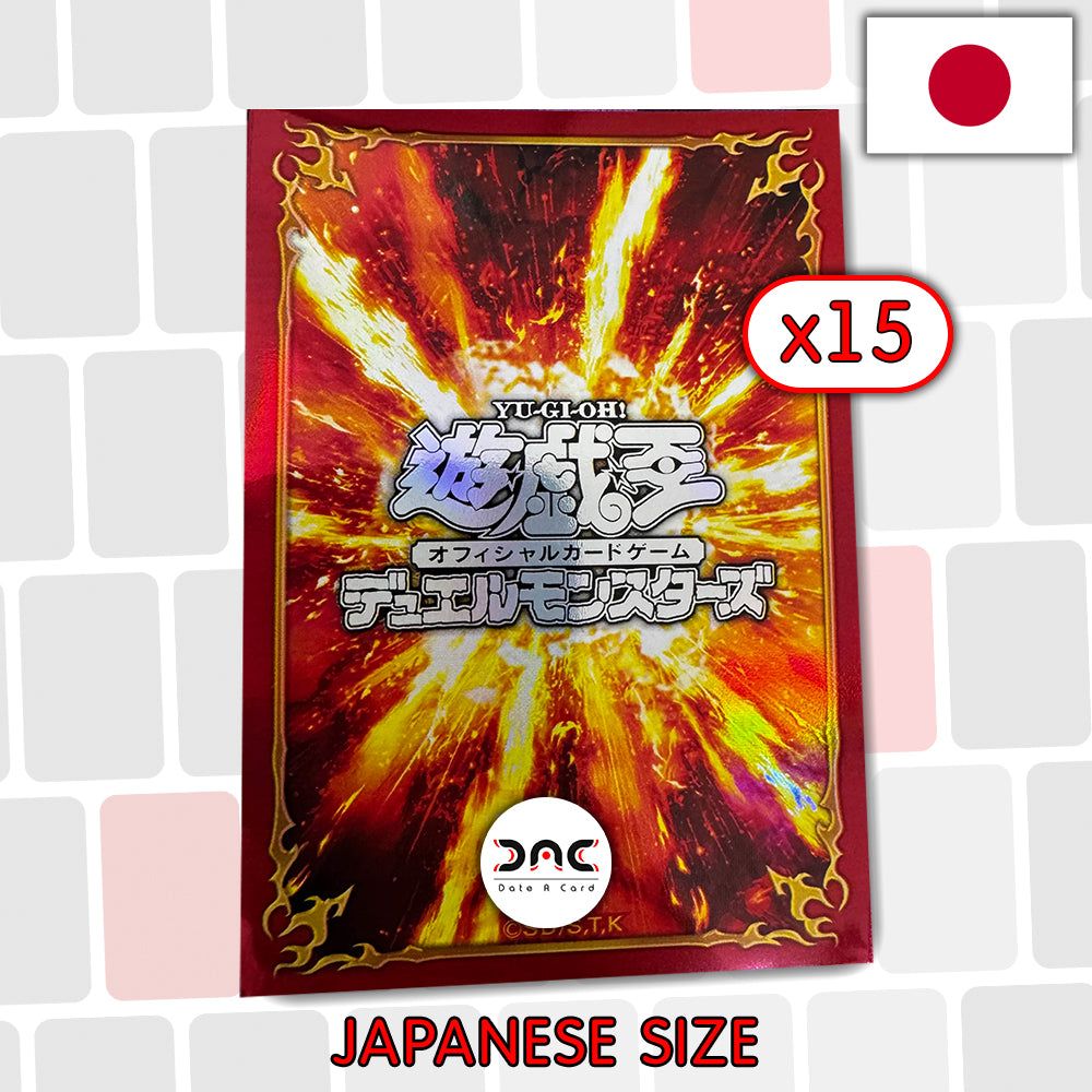 Yu-Gi-Oh! - 15 Protège cartes OCG - Japonaises - Feu explosion