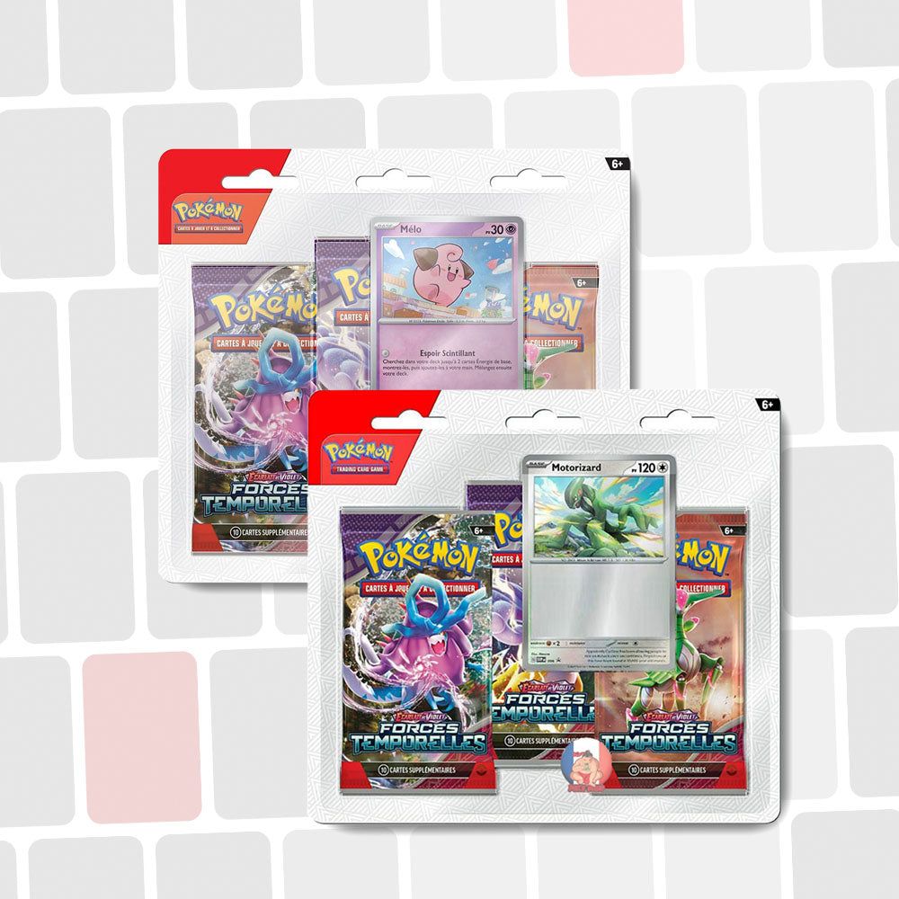 Pokémon - Tripack Forces Temporelles (EV5) Motorizard / Mélo