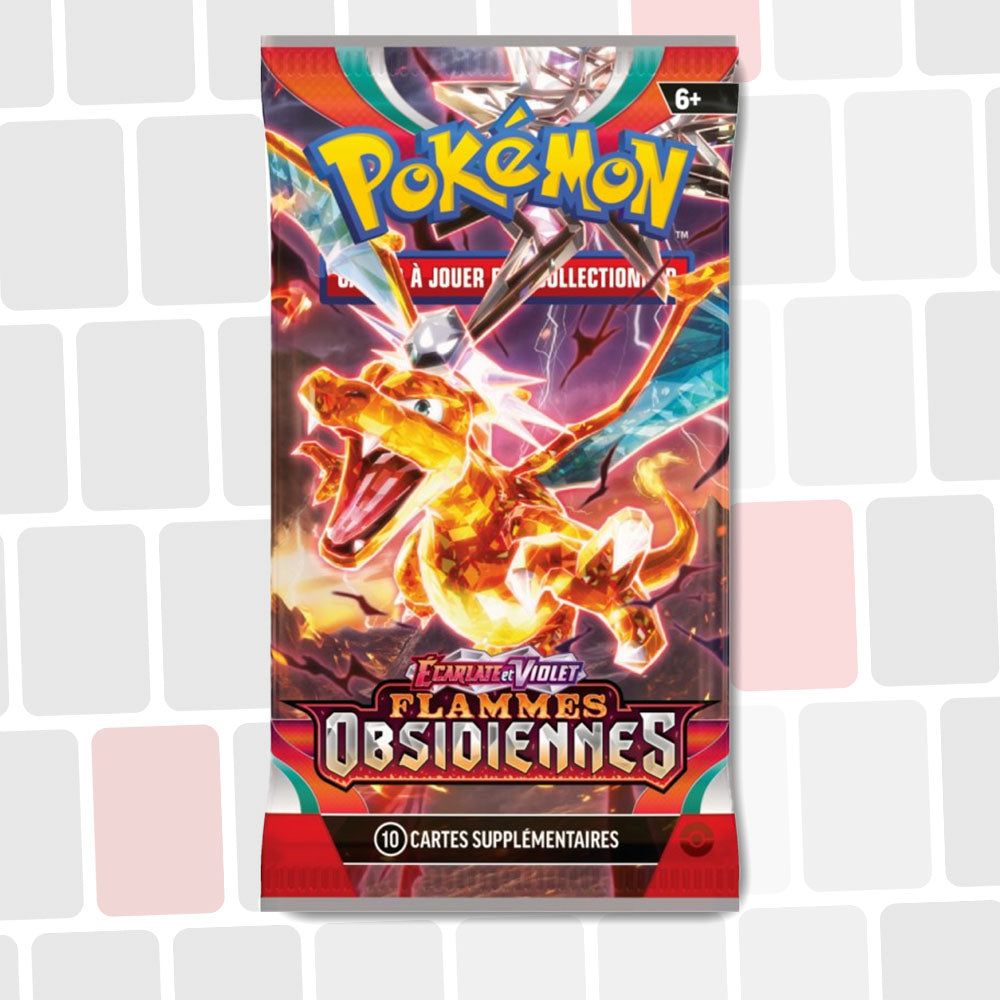VAULT - Pokémon - Booster de 10 Cartes - Flammes Obsidiennes EV03