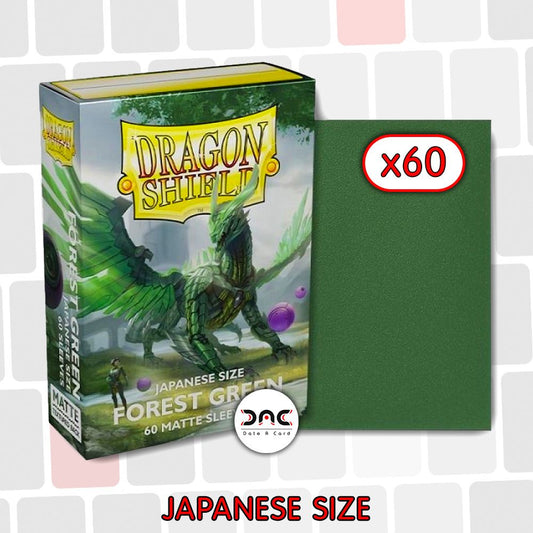 Dragon Shield - Japanese Mat - Forest Green - Paquet de 60