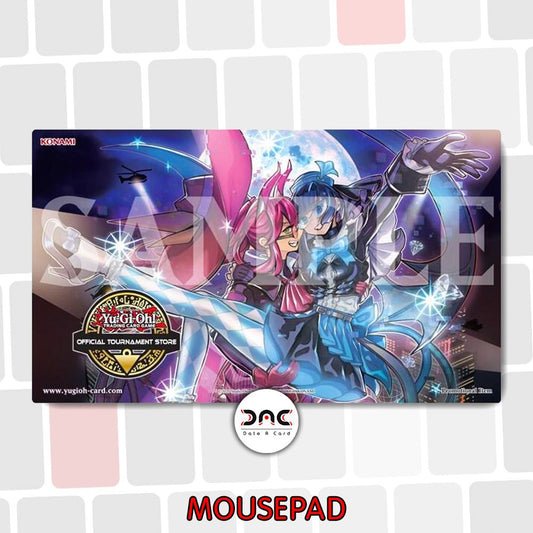 Tapis de souris Yu-Gi-Oh ! : Evil★Jumelle Ki-Sikil et Lil-la, Back to duel
