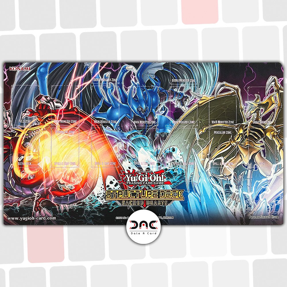 Tapis de jeu Yu-Gi-Oh! - Bêtes Sacrées - Structure Deck